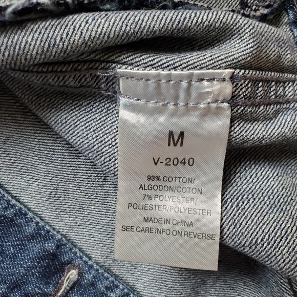Fiore Women's Sleeveless Jean Jacket Sz M - Picture 5 of 6